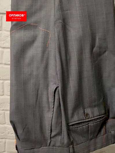 Костюмные мужские брюки после ремонта