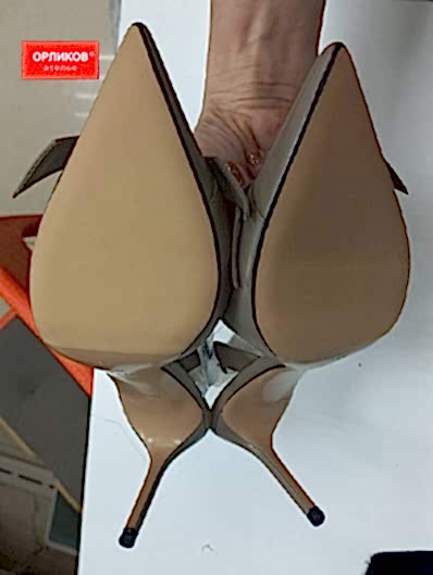 Подошва женских туфель после реставрации