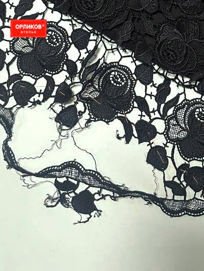 Кружевное полотно до реставрации