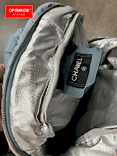 Подклад на рюкзаке Chanel после ремонта