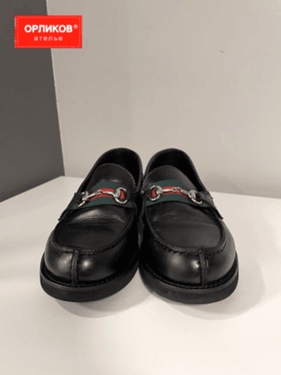 Детские кожаные лоферы после реставрации и ремонта