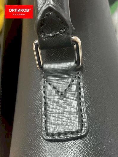 Ремешки на кожаной сумке после ремонта