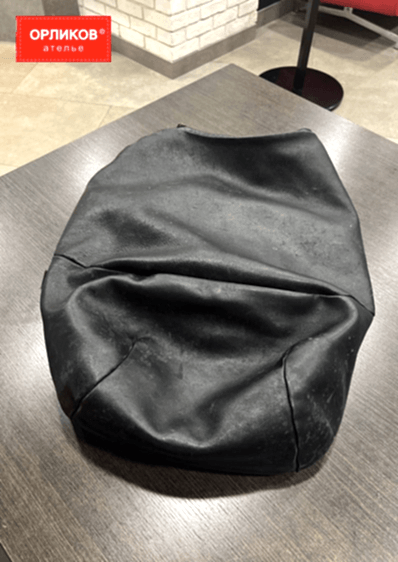 Рюкзак из кожи до реставрации