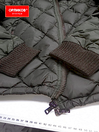 Манжеты на бомбере после реставрации