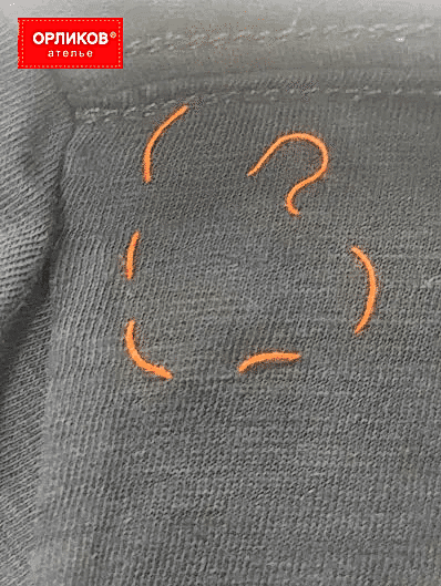 Повреждение на футболке после ремонта