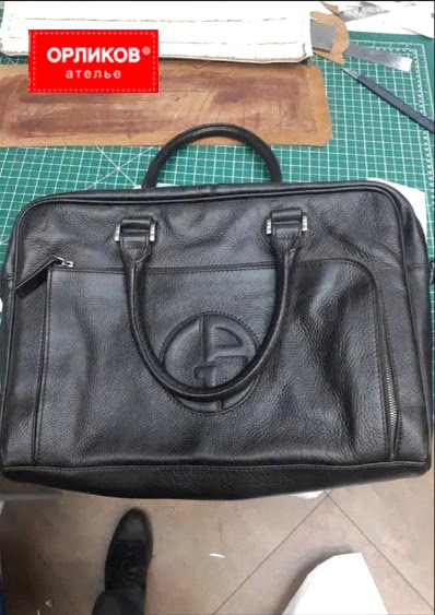 Сумка из натуральной кожи после полной реставрации