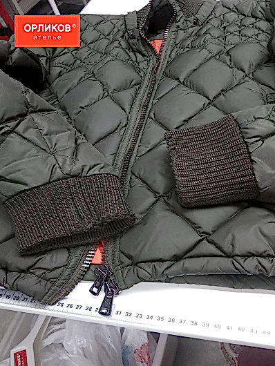 Манжеты на бомбере до реставрации