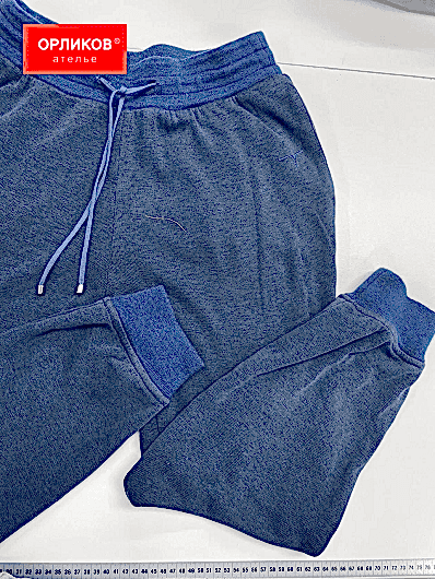 Трикотажные брюки после ремонта дырки