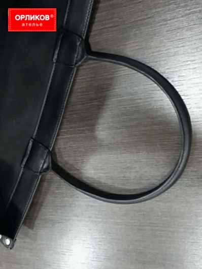 Крепления на женской сумке после реставрации