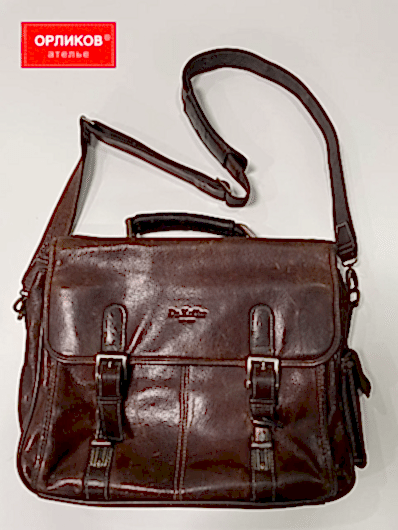 Сумка кожаная Dr. Koffer до реставрации и ремонта