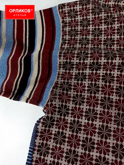 Трикотажный свитер после реставрации