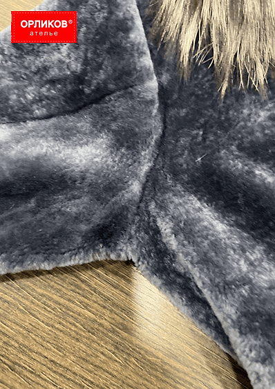 Рукав на меховой шубе после ремонта