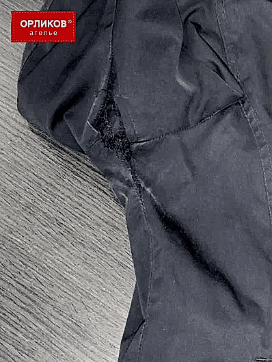 Подмышки на рубашке до ремонта