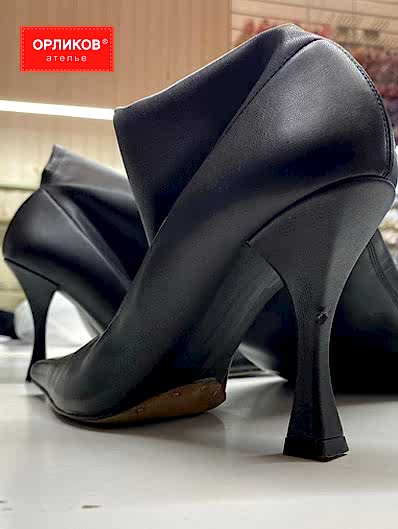 Женские сапоги до ремонта